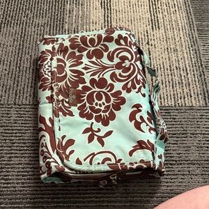 Modella Brown and Mint Makeup Organizer